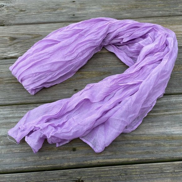 Women Scarf Light Purple Neck Band Fashion Scarf Long Scarf 60X30 inches - Picture 8 of 8